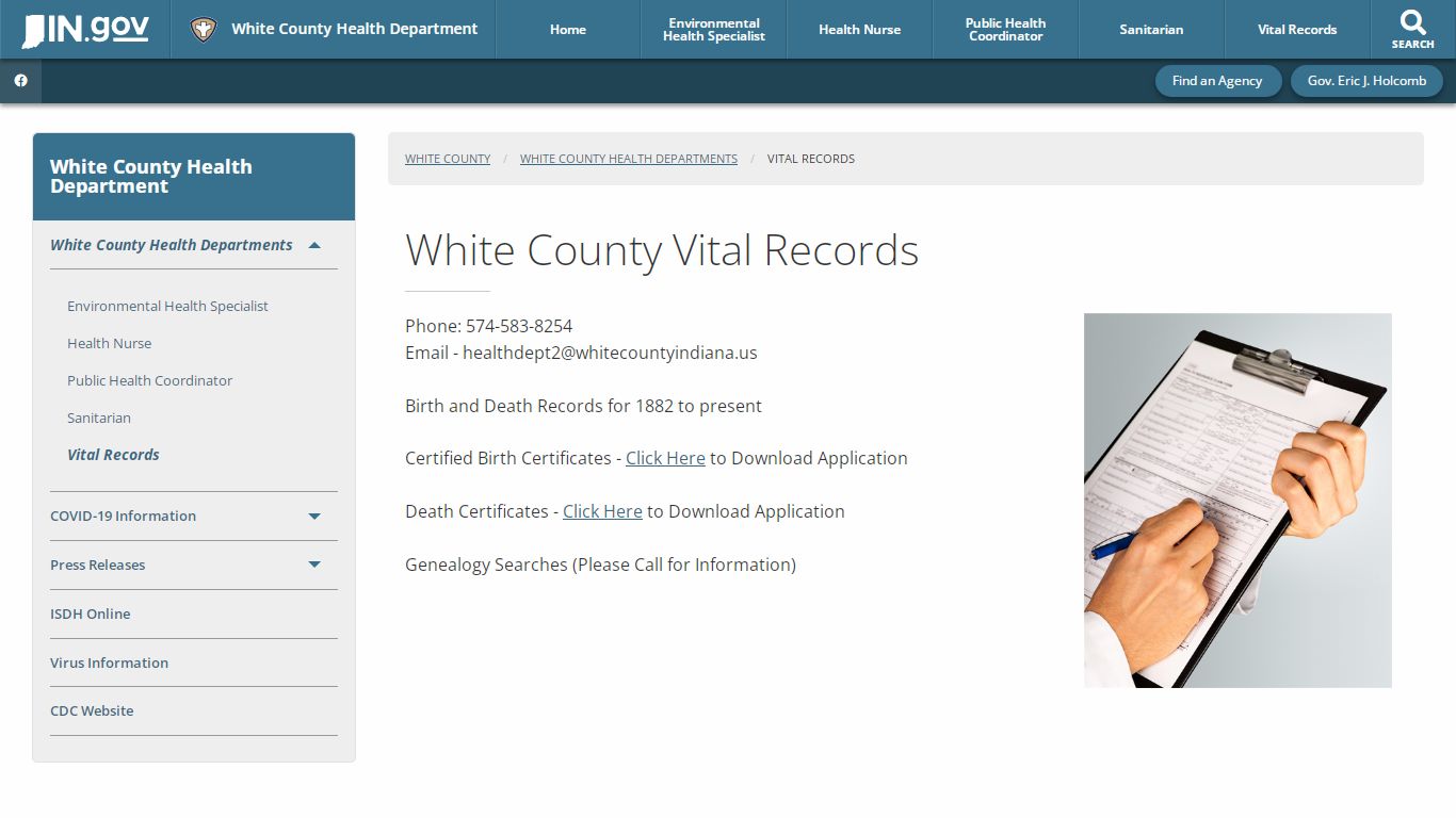 White County: Vital Records